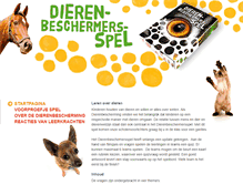 Tablet Screenshot of dierenbeschermersspel.nl